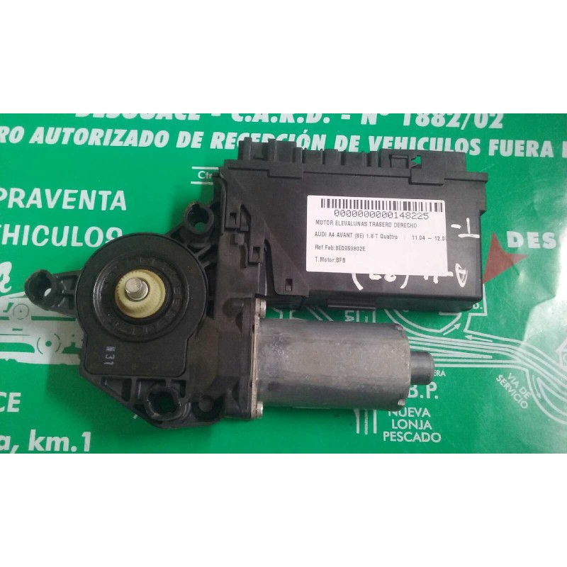 Recambio de motor elevalunas trasero derecho para audi a4 avant (8e) 1.8 t quattro referencia OEM IAM 8E0959802E 5WK49205CBF 