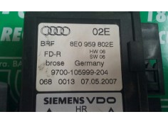 Recambio de motor elevalunas trasero derecho para audi a4 berlina (8e) 2.0 tdi 16v (103kw) referencia OEM IAM 8E0959802E 5WK4920 2