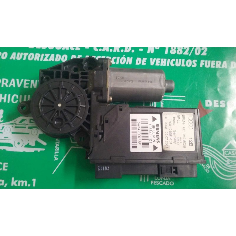Recambio de motor elevalunas delantero derecho para audi a4 berlina (8e) 1.9 tdi (96kw) referencia OEM IAM 8E1959802B 5WK47006AB