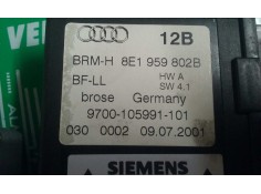 Recambio de motor elevalunas delantero derecho para audi a4 berlina (8e) 1.9 tdi (96kw) referencia OEM IAM 8E1959802B 5WK47006AB 2