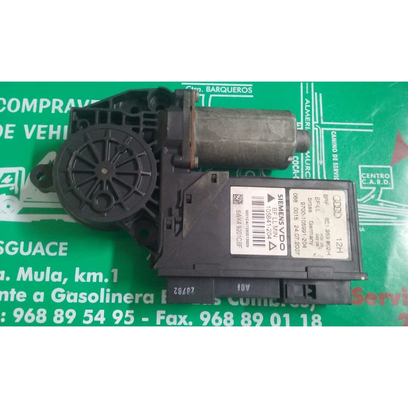 Recambio de motor elevalunas delantero derecho para audi a4 berlina (8e) 2.0 tdi quattro (dpf) (125kw) referencia OEM IAM 8E1959