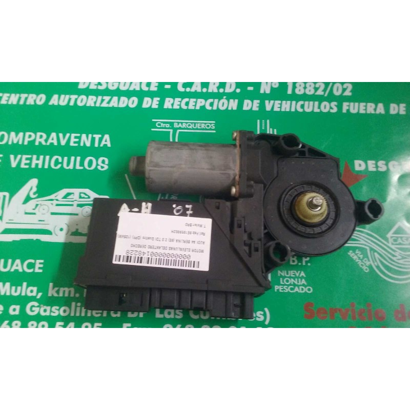 Recambio de motor elevalunas delantero derecho para audi a4 berlina (8e) 2.0 tdi quattro (dpf) (125kw) referencia OEM IAM 8E1959