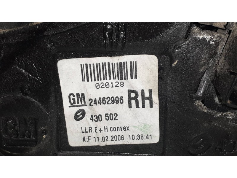 Recambio de retrovisor derecho para opel astra h ber. cosmo referencia OEM IAM 24462996 E1010795 ELECTRICO