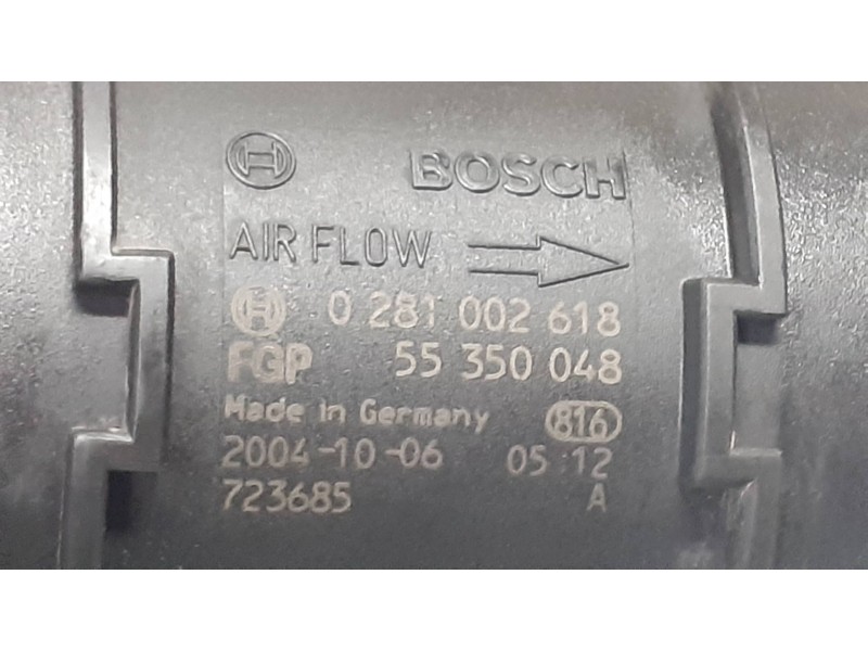 Recambio de caudalimetro para opel astra h ber. cosmo referencia OEM IAM 0281002618 BOSCH F00C2G7003