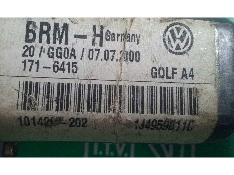 Recambio de motor elevalunas trasero izquierdo para volkswagen golf iv berlina (1j1) básico referencia OEM IAM 1J4959811C  