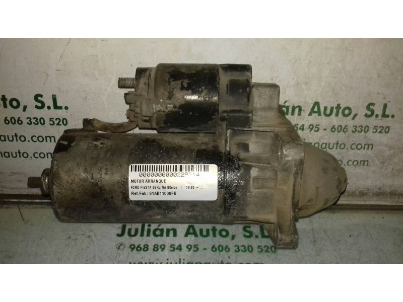 Recambio de motor arranque para ford fiesta berlina básico referencia OEM IAM 91AB11000FB 0001110105 BOSCH Recambio de motor arranque para ford fiesta berlina básico referencia OEM IAM 91AB11000FB 0001110105 BOSCH