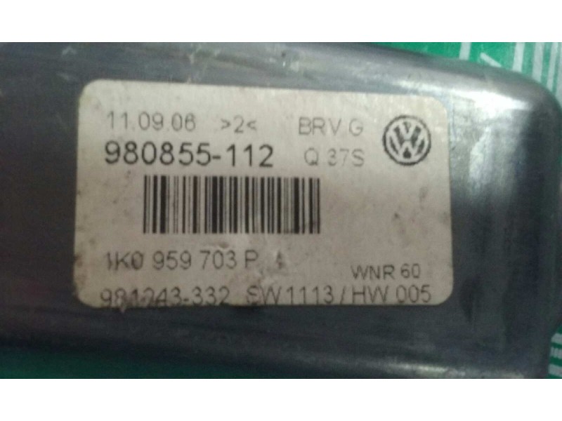 Recambio de motor elevalunas trasero izquierdo para volkswagen passat berlina (3c2) advance referencia OEM IAM 1K0959703P  