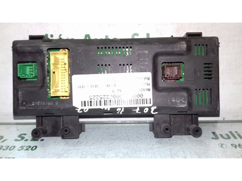 Recambio de mando climatizador para peugeot 307 berlina (s2) xsi referencia OEM IAM 9646627977  