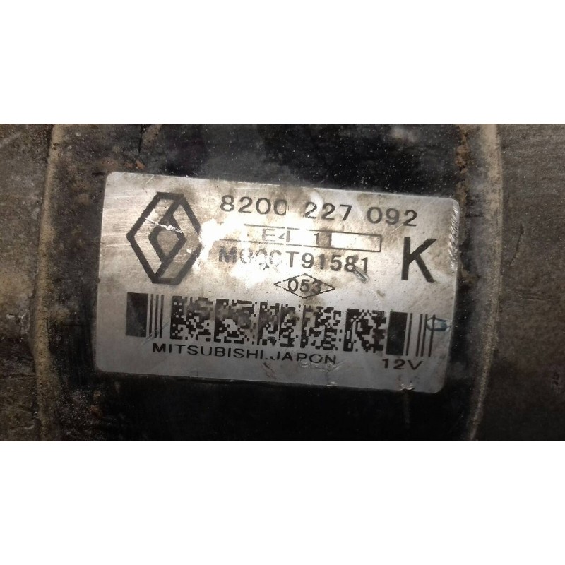 Recambio de motor arranque para renault scenic ii grand confort dynamique referencia OEM IAM 8200227092 M000T91581 MITSUBISHI