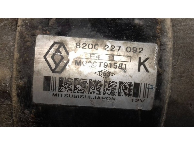 Recambio de motor arranque para renault scenic ii grand confort dynamique referencia OEM IAM 8200227092 M000T91581 MITSUBISHI