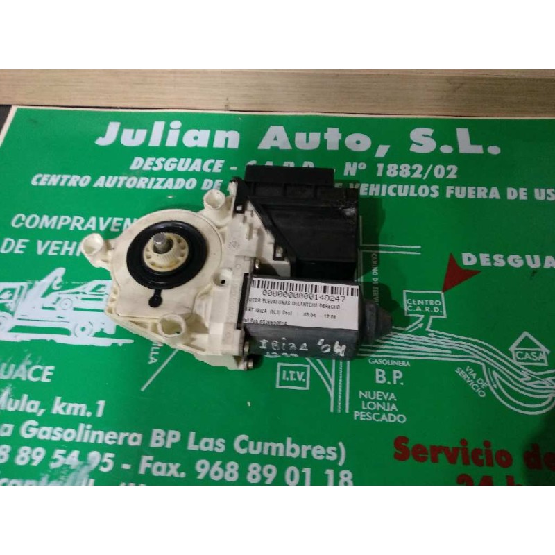 Recambio de motor elevalunas delantero derecho para seat ibiza (6l1) cool referencia OEM IAM 6Q2959801AFKZ 104383101 SIEMENS