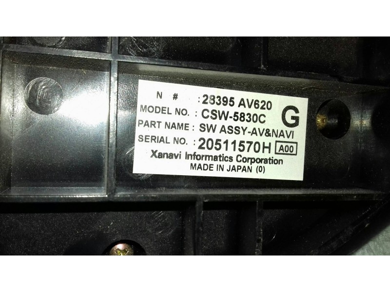 Recambio de mando climatizador para nissan primera berlina (p12) acenta referencia OEM IAM 28395AV620 CSW5830C 