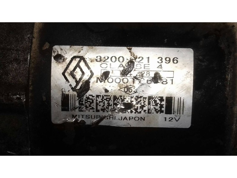 Recambio de motor arranque para renault modus confort dynamique referencia OEM IAM 8200021396 M000T86181 MITSUBISHI