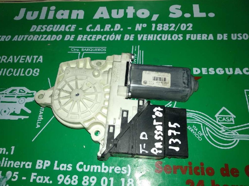Recambio de motor elevalunas trasero derecho para volkswagen passat berlina (3c2) advance referencia OEM IAM 1K0959704P 97362210