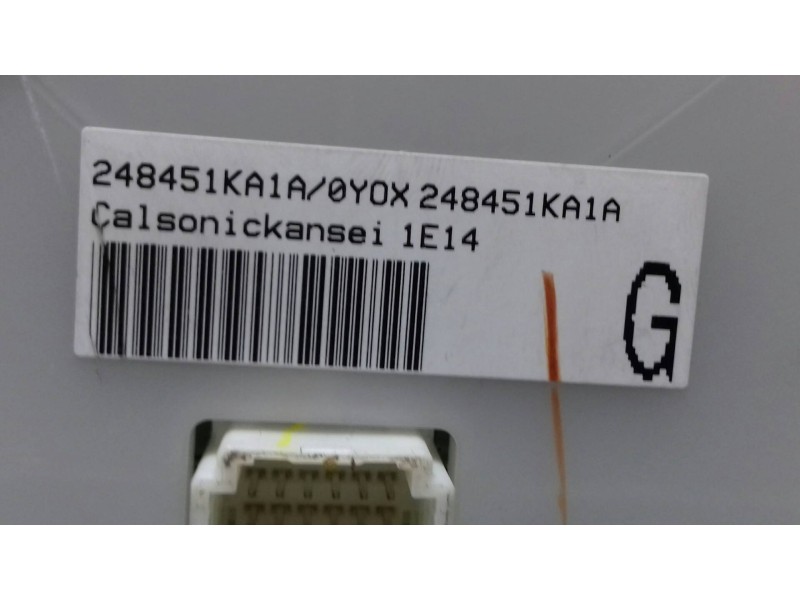 Recambio de mando climatizador para nissan juke (f15) acenta referencia OEM IAM 248451KA1A  6 + 6 PINES Recambio de mando climatizador para nissan juke (f15) acenta referencia OEM IAM 248451KA1A  6 + 6 PINES