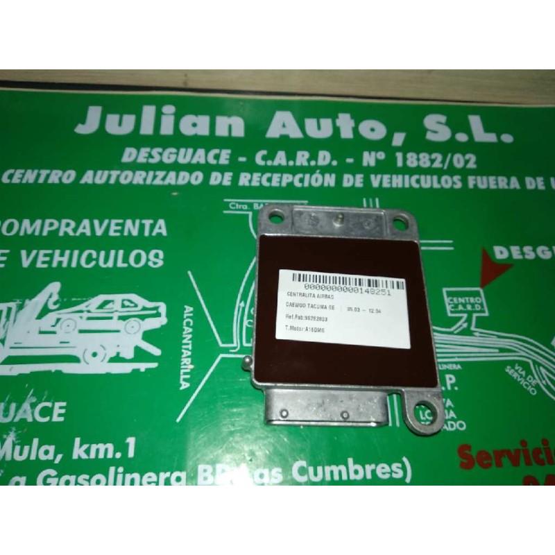 Recambio de centralita airbag para daewoo tacuma se referencia OEM IAM 96282803 96287495 09368832