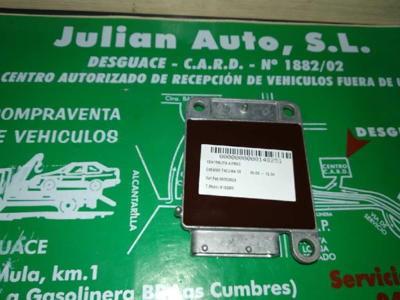 Recambio de centralita airbag para daewoo tacuma se referencia OEM IAM 96282803 96287495 09368832