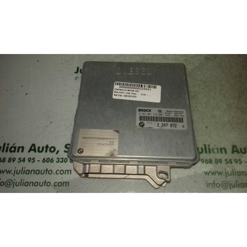 Recambio de centralita motor uce para bmw serie 7 (e38) 725tds referencia OEM IAM 0281001373 961022 28RTD907 BOSCH