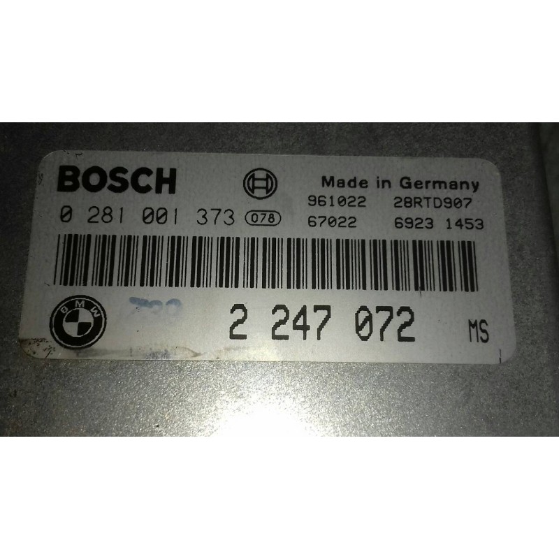 Recambio de centralita motor uce para bmw serie 7 (e38) 725tds referencia OEM IAM 0281001373 961022 28RTD907 BOSCH