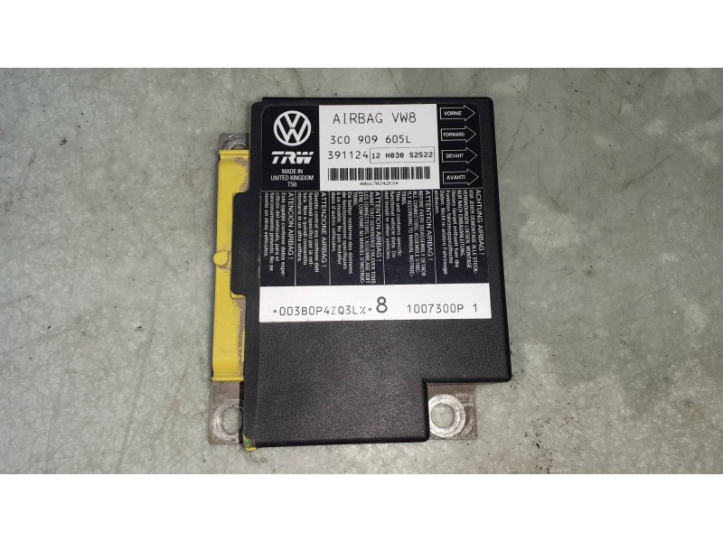 Recambio de centralita airbag para seat leon (1p1) reference referencia OEM IAM 3C0909605L 391124 TRW