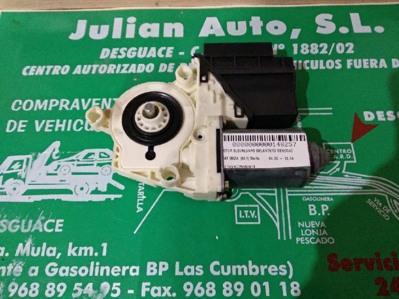 Recambio de motor elevalunas delantero derecho para seat ibiza (6l1) stella referencia OEM IAM 6Q2959801A 104383101 SIEMENS
