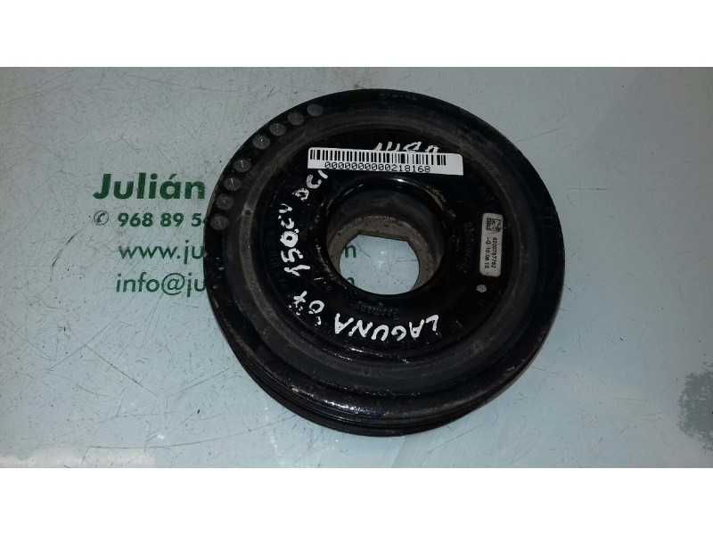 Recambio de polea cigueñal para renault laguna iii 2.0 d referencia OEM IAM 8200767762  