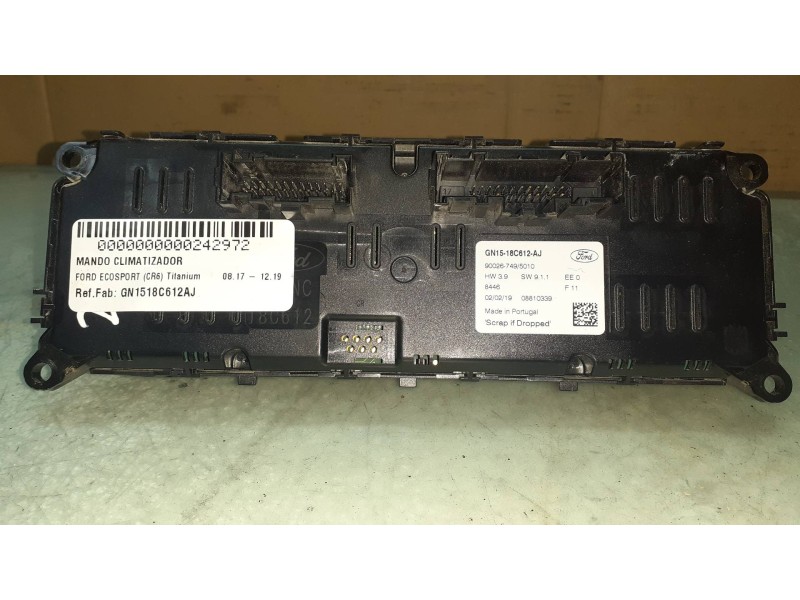 Recambio de mando climatizador para ford ecosport (cr6) titanium referencia OEM IAM GN1518C612AJ 900267495010 