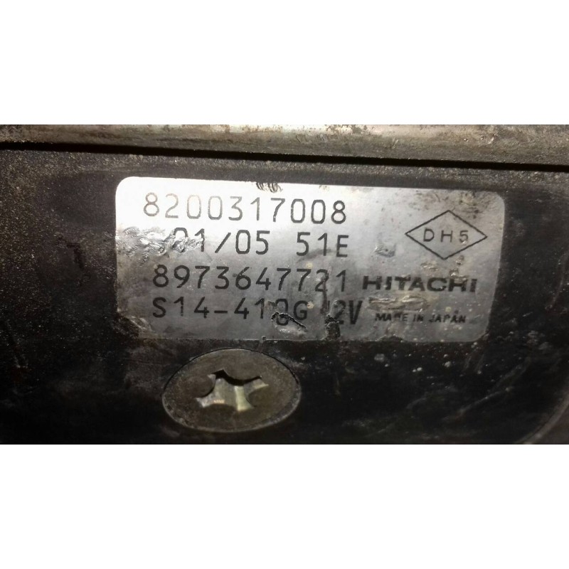 Recambio de motor arranque para renault espace iv (jk0) grand espace initiale referencia OEM IAM 8200317008 9873647721 HITACHI