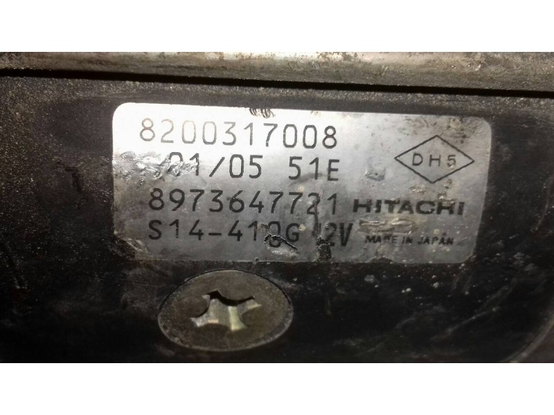 Recambio de motor arranque para renault espace iv (jk0) grand espace initiale referencia OEM IAM 8200317008 9873647721 HITACHI