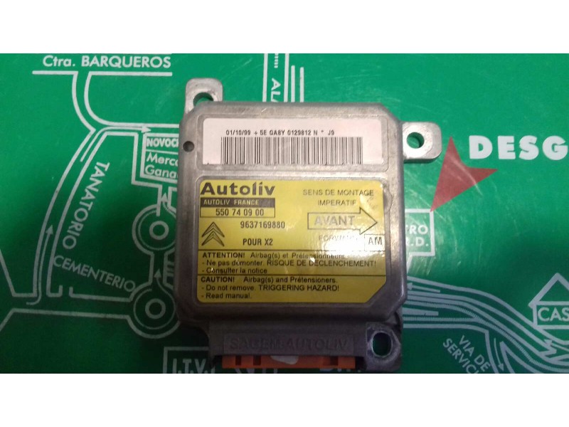 Recambio de centralita airbag para citroen xantia berlina 2.0 hdi 90/110 attraction referencia OEM IAM 550740900 9637169880 AUTO