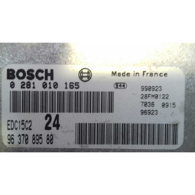 Recambio de centralita motor uce para citroen xantia berlina 2.0 hdi 90/110 attraction referencia OEM IAM 9637089580 281010165 K