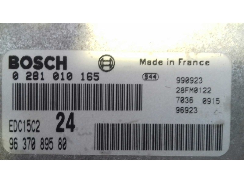 Recambio de centralita motor uce para citroen xantia berlina 2.0 hdi 90/110 attraction referencia OEM IAM 9637089580 281010165 K