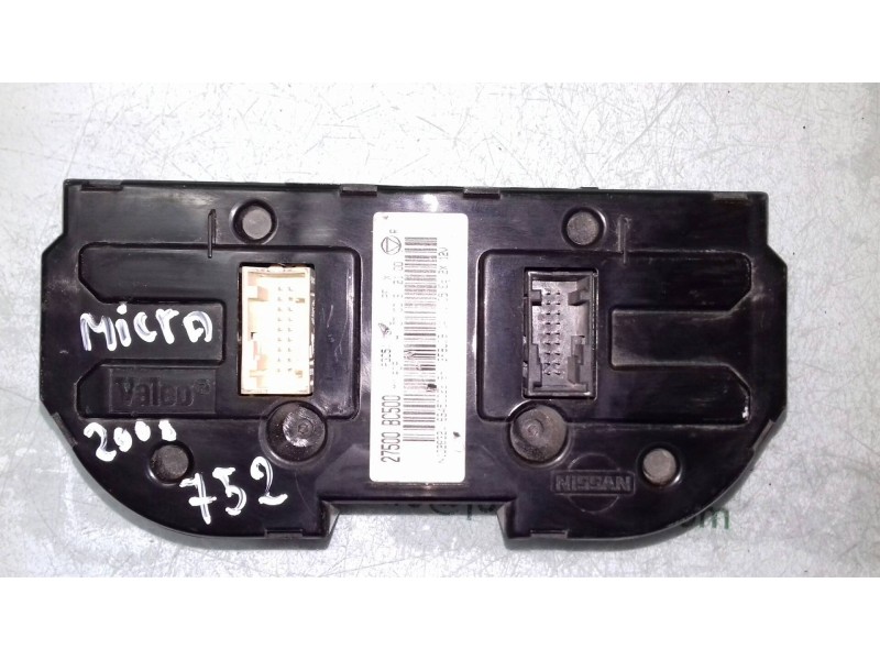 Recambio de mando calefaccion / aire acondicionado para nissan micra c+c (ck12e) tekna referencia OEM IAM 27500BC500 N102832W VA