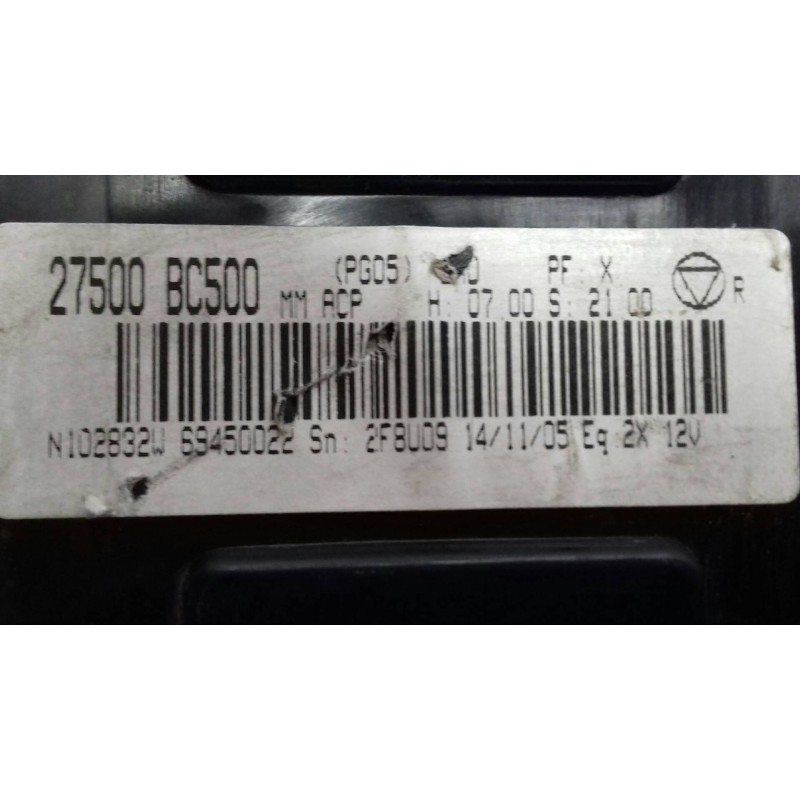 Recambio de mando calefaccion / aire acondicionado para nissan micra c+c (ck12e) tekna referencia OEM IAM 27500BC500 N102832W VA