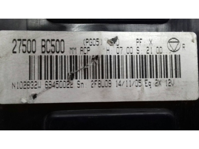 Recambio de mando calefaccion / aire acondicionado para nissan micra c+c (ck12e) tekna referencia OEM IAM 27500BC500 N102832W VA