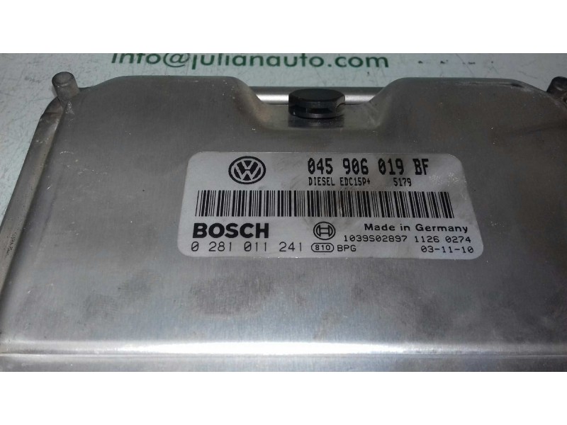 Recambio de centralita motor uce para volkswagen polo (9n1) highline referencia OEM IAM 045906019BF 0281011241 KIT - BOSCH