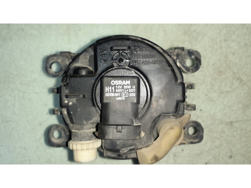 Recambio de faro antiniebla izquierdo para peugeot 207 xs referencia OEM IAM 89210094 VALEO CONECTOR 2 PINES