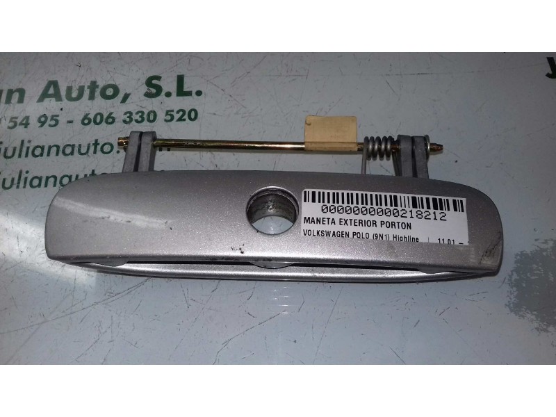Recambio de maneta exterior porton para volkswagen polo (9n1) highline referencia OEM IAM 6Q6827656B  