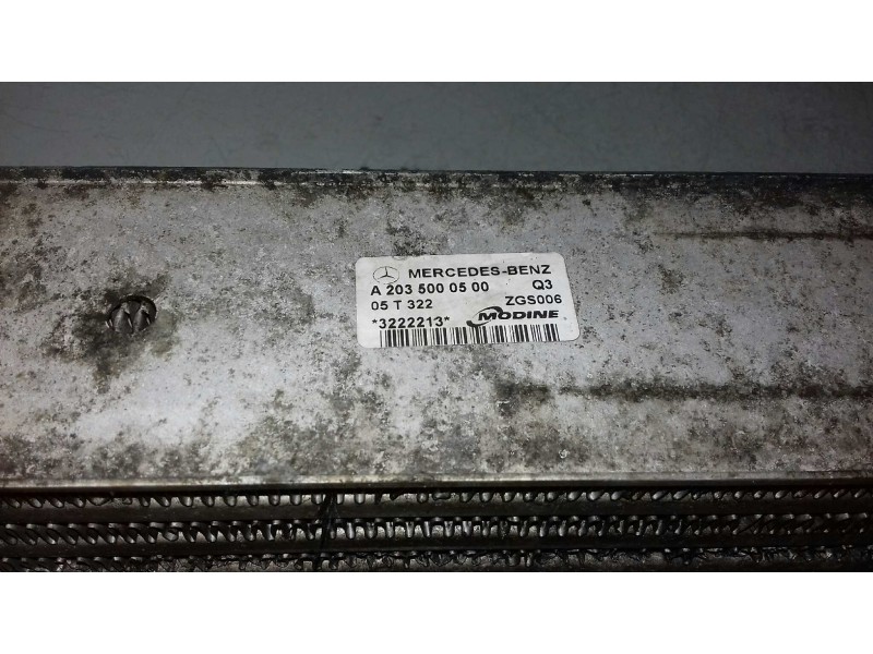 Recambio de intercooler para mercedes-benz clase clk (w209) coupe 320 cdi (209.320) referencia OEM IAM A2035000500 3222213 