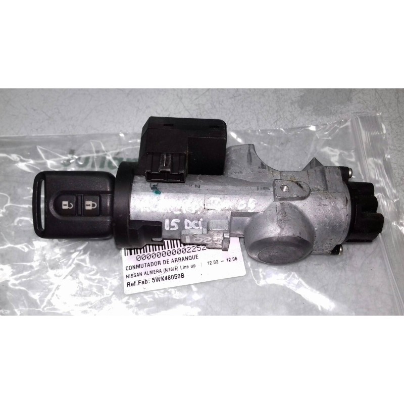 Recambio de conmutador de arranque para nissan almera (n16/e) line up referencia OEM IAM 5WK48050B 285909F902 SIEMENS