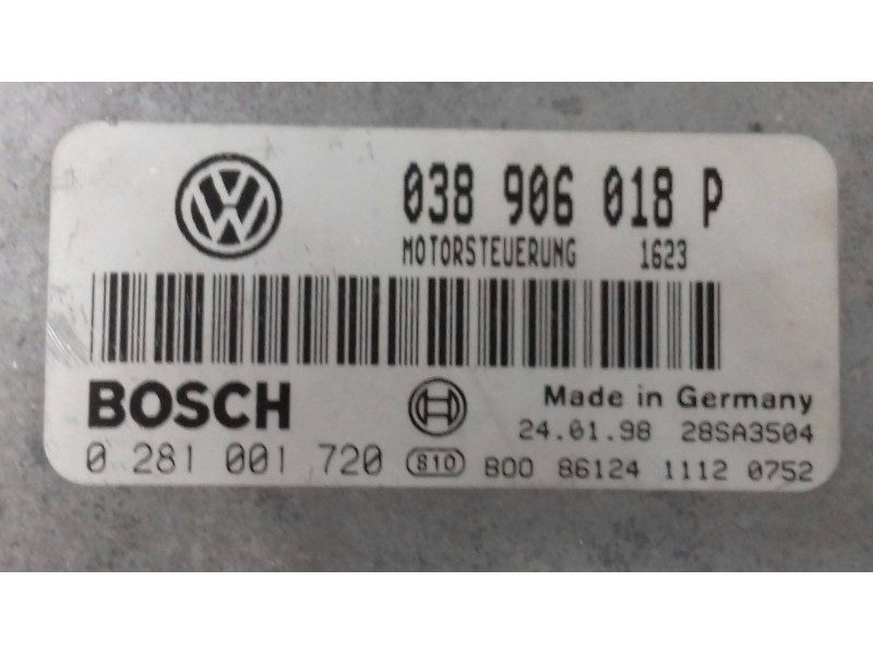Recambio de centralita motor uce para volkswagen passat berlina (3b2) comfortline referencia OEM IAM 038906018P 0281001720 BOSCH