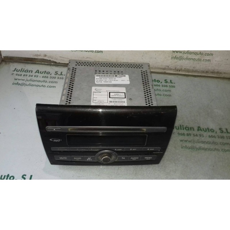 Recambio de sistema audio / radio cd para fiat bravo (198) 1.9 active multijet referencia OEM IAM 735451942 M003949 VISTEON