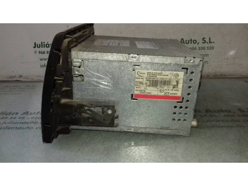 Recambio de sistema audio / radio cd para fiat bravo (198) 1.9 active multijet referencia OEM IAM 735451942 M003949 VISTEON