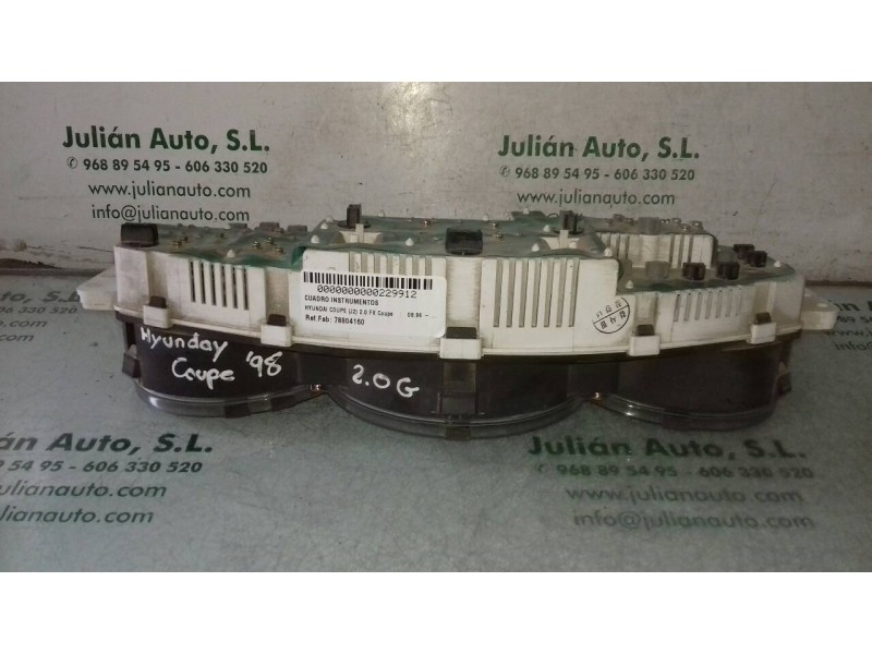 Recambio de cuadro instrumentos para hyundai coupe (j2) 2.0 fx coupe referencia OEM IAM 78804160 78813810 78892260