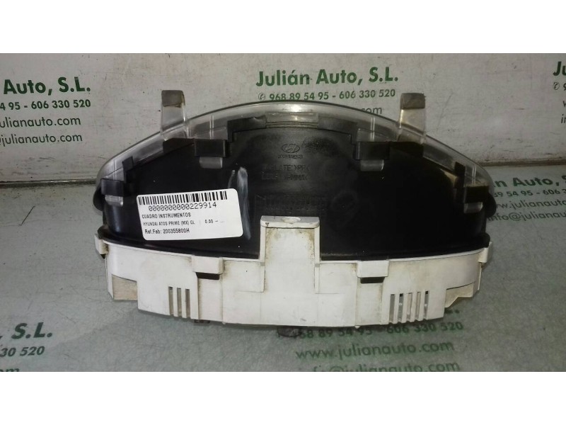 Recambio de cuadro instrumentos para hyundai atos prime (mx) gl referencia OEM IAM 200355800H 78807400 C36