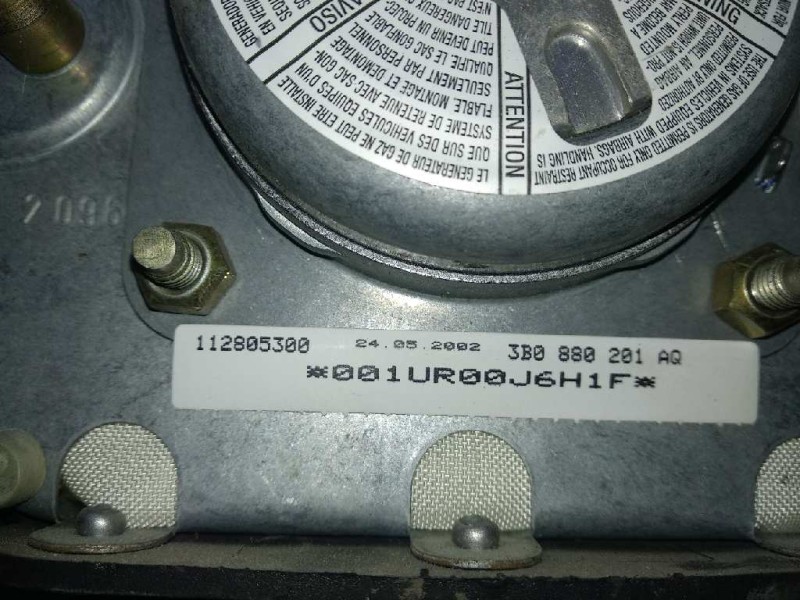 Recambio de airbag delantero izquierdo para volkswagen passat berlina (3b2) comfortline referencia OEM IAM 3B0880201AQ  