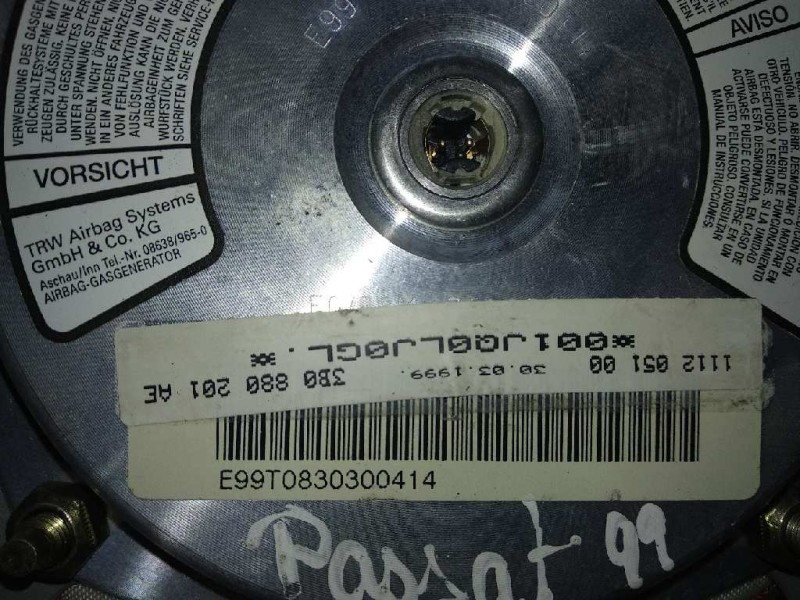 Recambio de airbag delantero izquierdo para volkswagen passat berlina (3b2) comfortline referencia OEM IAM 3B0880201AE  