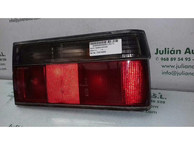 Recambio de piloto trasero derecho para renault 9 c referencia OEM IAM 7700773354D   Recambio de piloto trasero derecho para renault 9 c referencia OEM IAM 7700773354D