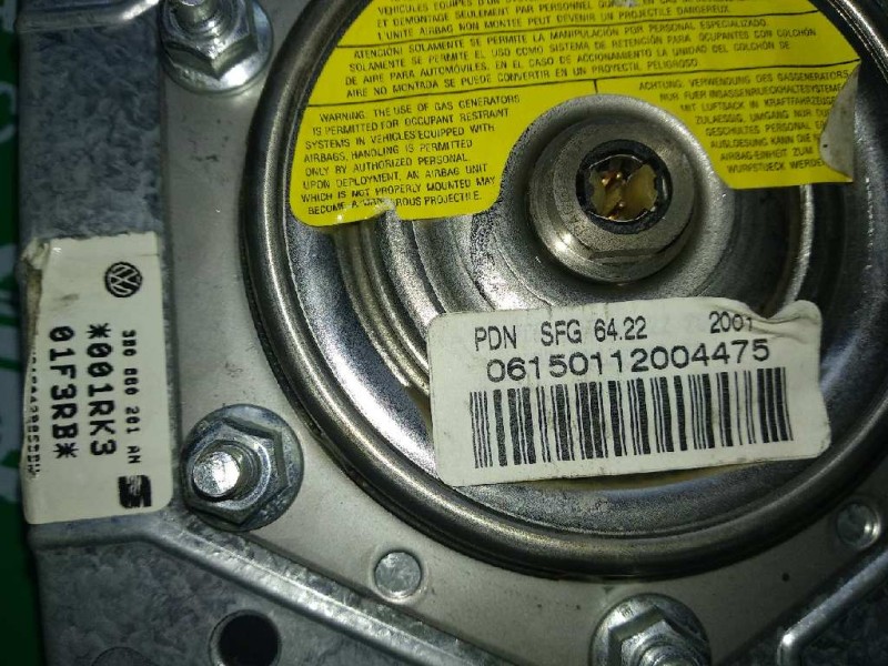 Recambio de airbag delantero izquierdo para volkswagen sharan (7m8) referencia OEM IAM 3B0880201AN  
