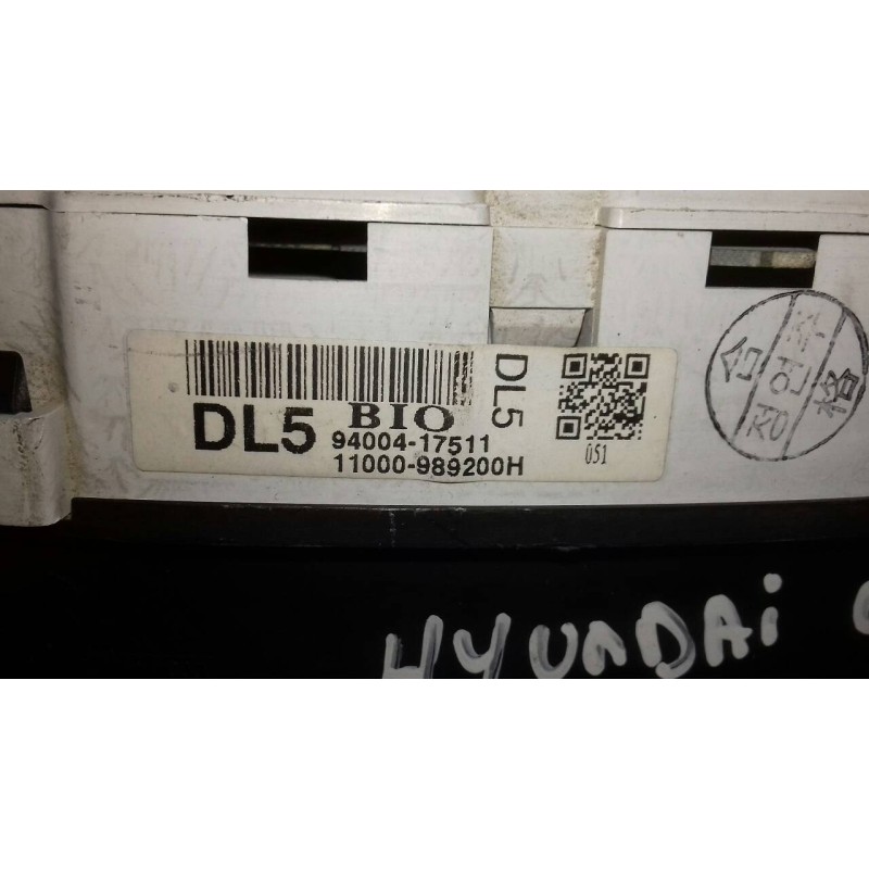 Recambio de cuadro instrumentos para hyundai matrix (fc) 1.5 crdi 16v gls referencia OEM IAM 9400417511 11000989200H DL5